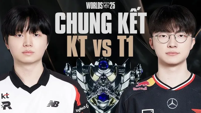 T1 VS KT Đại Chiến Viễn Thông Tại CKTG 2025